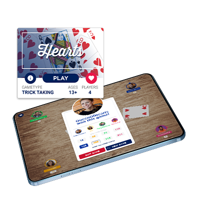 Card Games By Bicycle game shown on tablet and phone